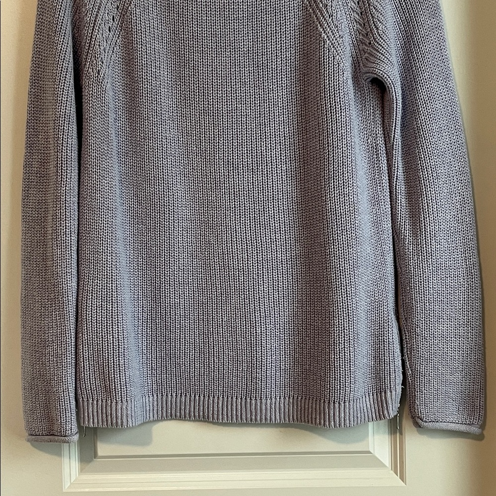 ⚡️ 3 for $30 ⚡️Jones & Co Jones New York Lavender Knit Sweater Women’s Large - Picture 7 of 9